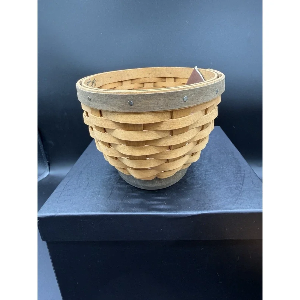 Longaberger 2008 Small Oval Bowl Basket 🧺🥣 Retired Handwoven Collectible